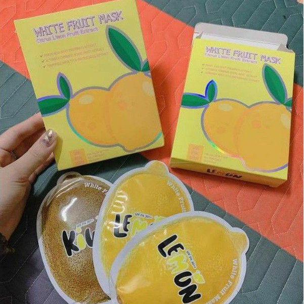 [CHÍNH HÃNG 100%] Ủ Trắng Chanh Lemon🍋 Hộp 3 gói - Siêu Trắng Nhanh