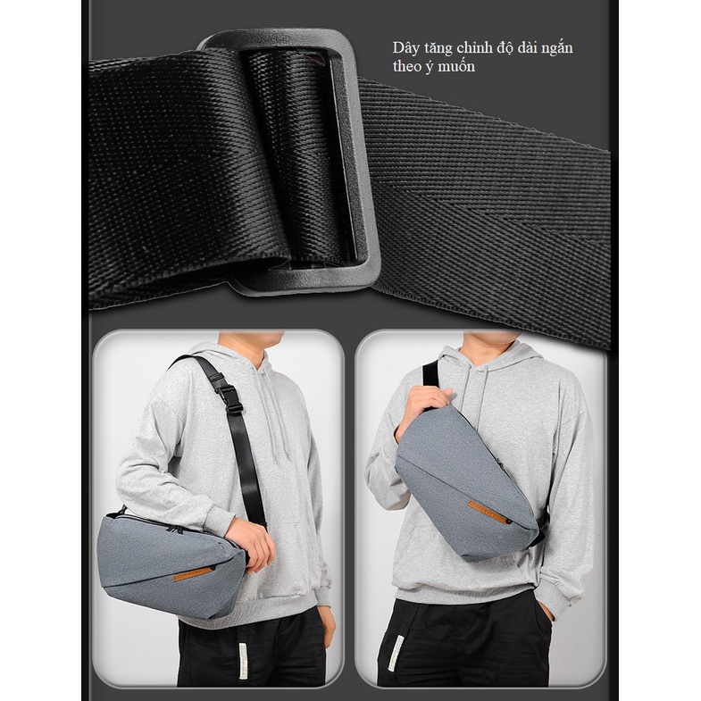 TX0055 Túi đeo chéo nam vải chống nước hàng nhập