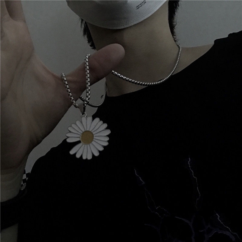 Dây Chuyền Mặt Hình Hoa Cúc Nhỏ Phong Cách Hip Hop Thời Trang 22194 Dành Cho Nam Nữ