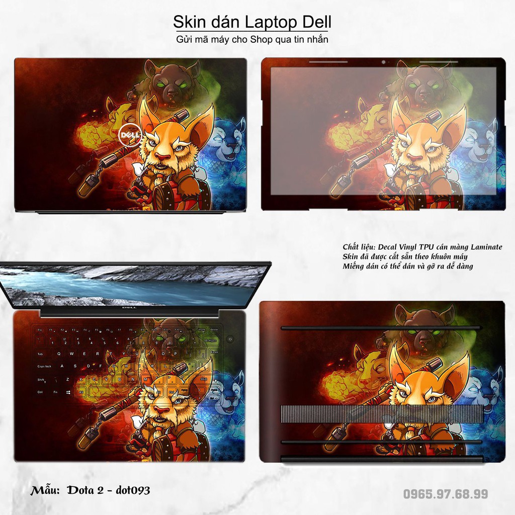 Skin dán Laptop Dell in hình Dota 2 nhiều mẫu 16 (inbox mã máy cho Shop)