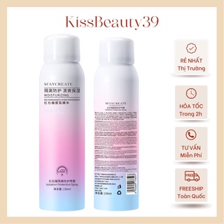 Xịt Chống Nắng Trắng Da SPF35 Maycreate 150ml - Xịt khoáng nâng tone trắng da đi biển mùa hè