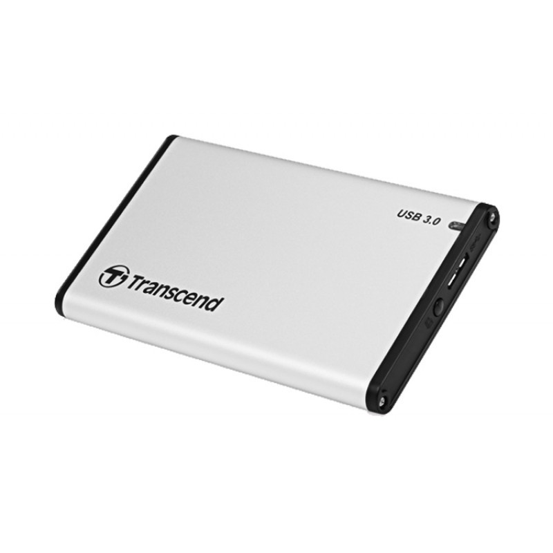 Hộp đựng ổ cứng Transcend 2.5 inch USB 3.0 màu bạc TS0GSJ25S | BigBuy360 - bigbuy360.vn