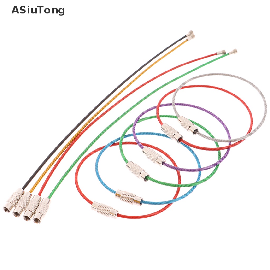 Set 10 dây gắn móc khóa bằng thép không gỉ tiện dụng