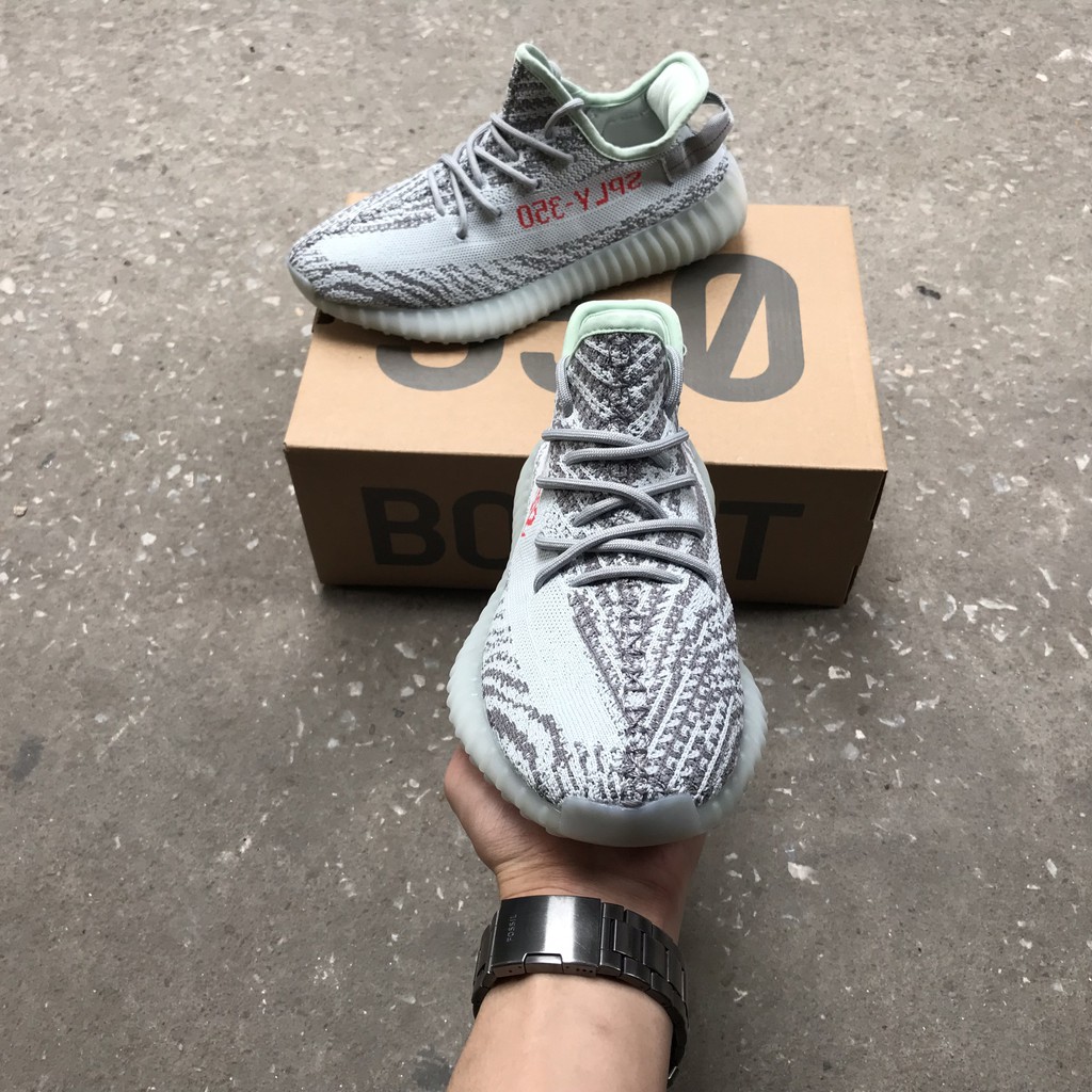 (FREESHIP, HÀNG CÓ SẴN) giày thể thao yz xám xanh Blue tint nam nữ chất đẹp | BigBuy360 - bigbuy360.vn