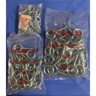 Khoen Tròn Sắt - Móc Tròn Vặn (Nhiều Size)