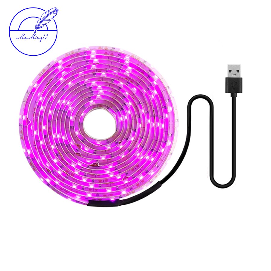 LED Grow Light Full Spectrum 5V USB Grow Light Strip 2835 LED Phyto Lamps for Plants Greenhouse Hydroponic Growing 300cm