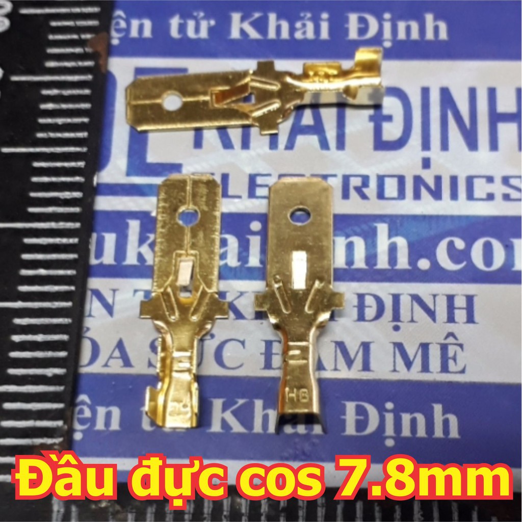 30 cái Đầu lõi đồng header, jack oto loại lớn, đầu cái / đực cos 7.8mm, bấm dây 0.75-2.5mm kde5148