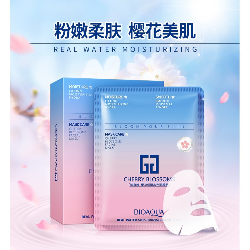 Lẻ 1 Miếng Mặt nạ Bioaqua Cherry Blossoms - B117