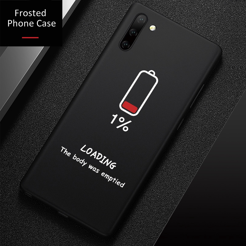 Ốp điện thoại nhám in hình cho Samsung Galaxy A50 A40 A30 A20 A10 A70 Note 8 9 10 Pro