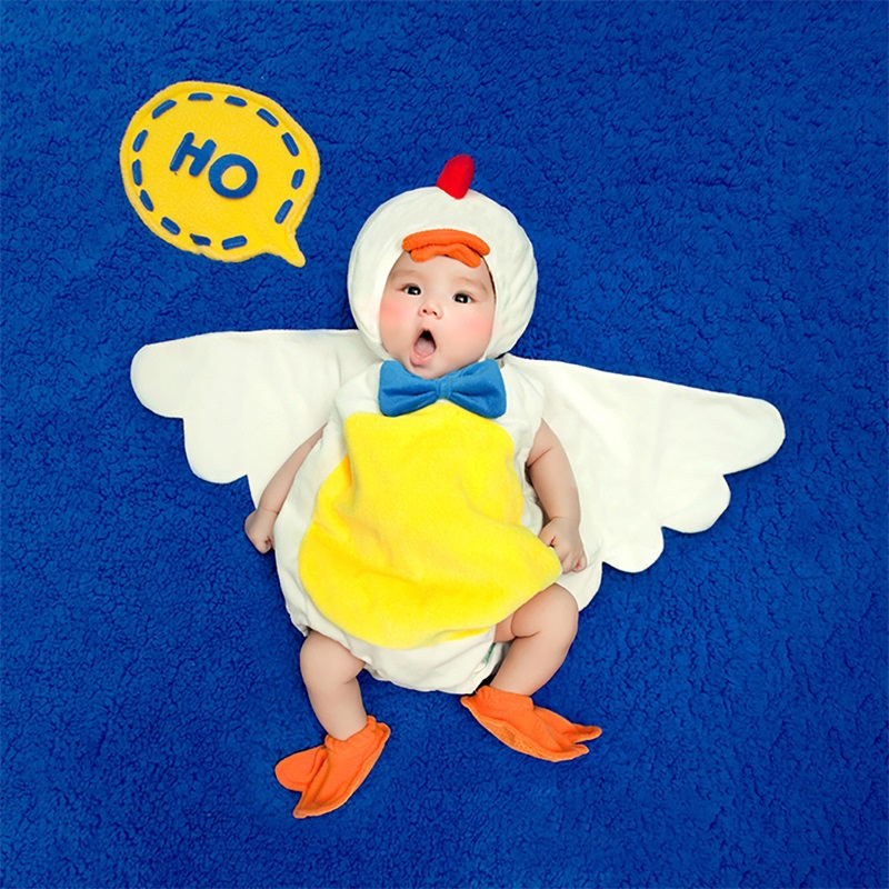 [SẴN HÀNG] Bộ nỉ các hình bò sữa, Mickey, gà, thỏ, cây thông chụp ảnh cho bé 6-12 tháng phụ kiện chụp ảnh cho bé