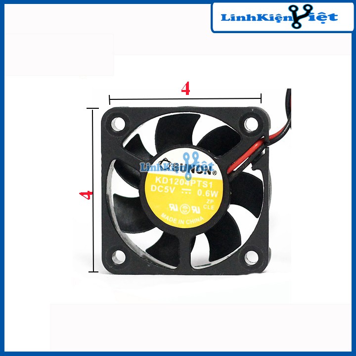 Quạt Tản Nhiệt Sunon 4x4x1Cm 5V 0.6W