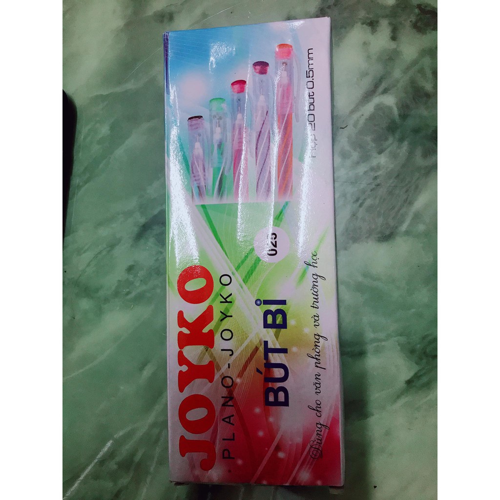 1 hộp 20 bút bi nến Joyko 025, hàng nhập khẩu, sản xuất tại Ấn độ theo công nghệ Đức.