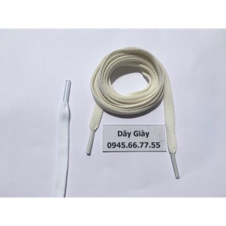 Dây giày màu trắng kem 1m6