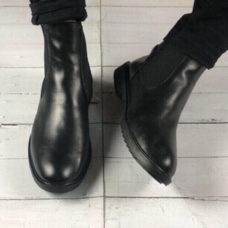 Giày Chelsea Boots Nam Classic Tăng Chiều Cao - Da Bò Siêu Êm