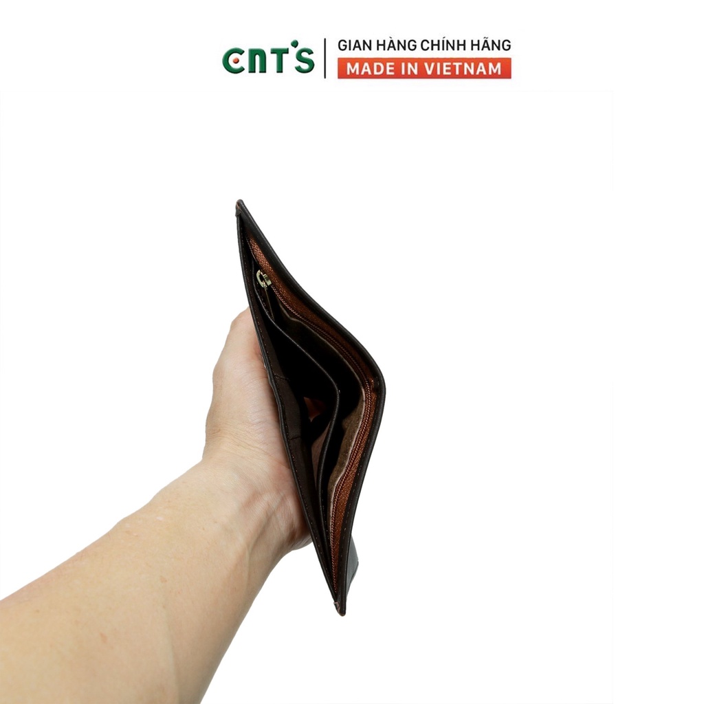 Ví nam đứng cao cấp CNT VN015 da bò thật SANG TRỌNG