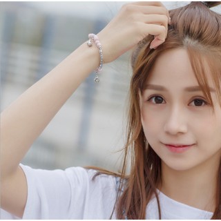 Vòng đeo tay gốm sứ charm sen