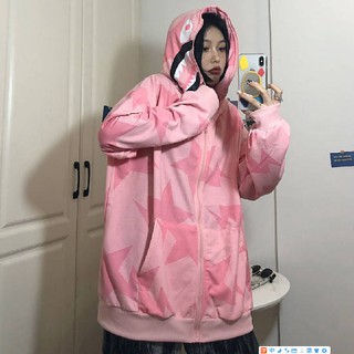 Áo khoác cá mập,áo hoodie bape,Unisex