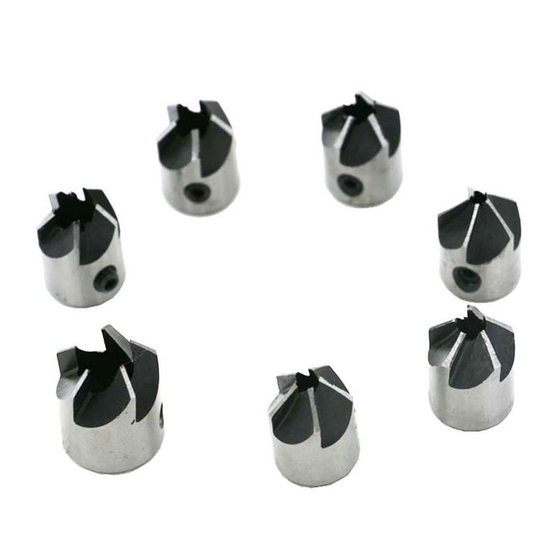 7pcs Countersink Drill Bits Set Screw Woodworking Chamfer Tool carpenter reamer core drill 3-10mm