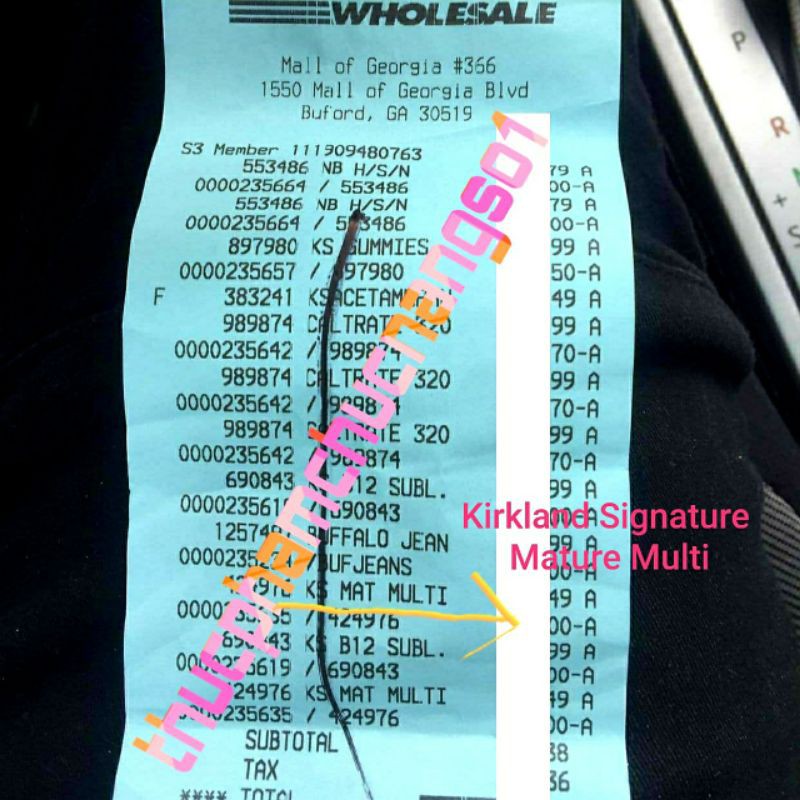 Mature Multi Kirkland Bổ Sung Vitamin Cam Kết Chính Hãng