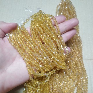 10 dây pha lê nón (thoi) 4mm AB (Link mới bên dưới)