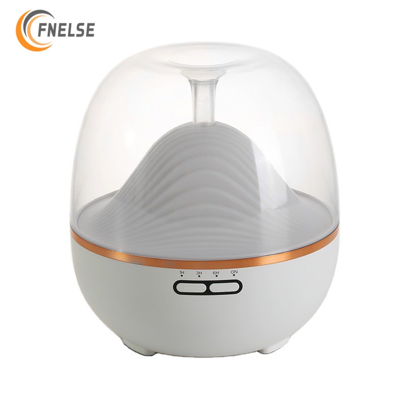 Fnelse Air Humidifier Wood Grain Purifier 600ML