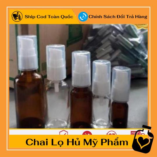 Chai Chiết Mĩ Phẩm ❤ TOP GIÁ RẺ ❤ Chai thủy tinh xịt giọt 30ml,50ml,100ml chiết mỹ phẩm, dầu gội, sữa tắm, serum , .