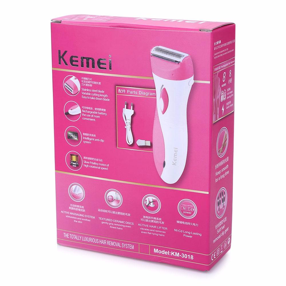 Máy cạo lông toàn thân, lông nách, lông tay siêu tiện dụng cho nữ KM - 3018