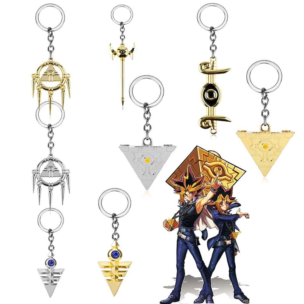 LANFY Móc Chìa Khóa Xe Hơi In Hình Anime Yugi Muto Millenium Wisdom Ryou B Sakura Hàn Quốc Làm Quà Tặng Cho Nam Và Nữ
