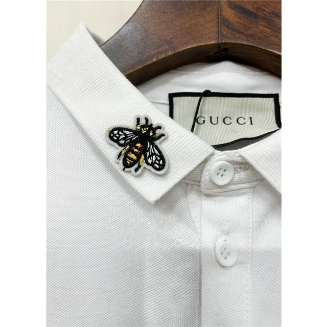 Áo Thun POLO Ngắn Tay Thêu Hình Ong Thời Trang Năng Động Gucc1 2022 S-4XL