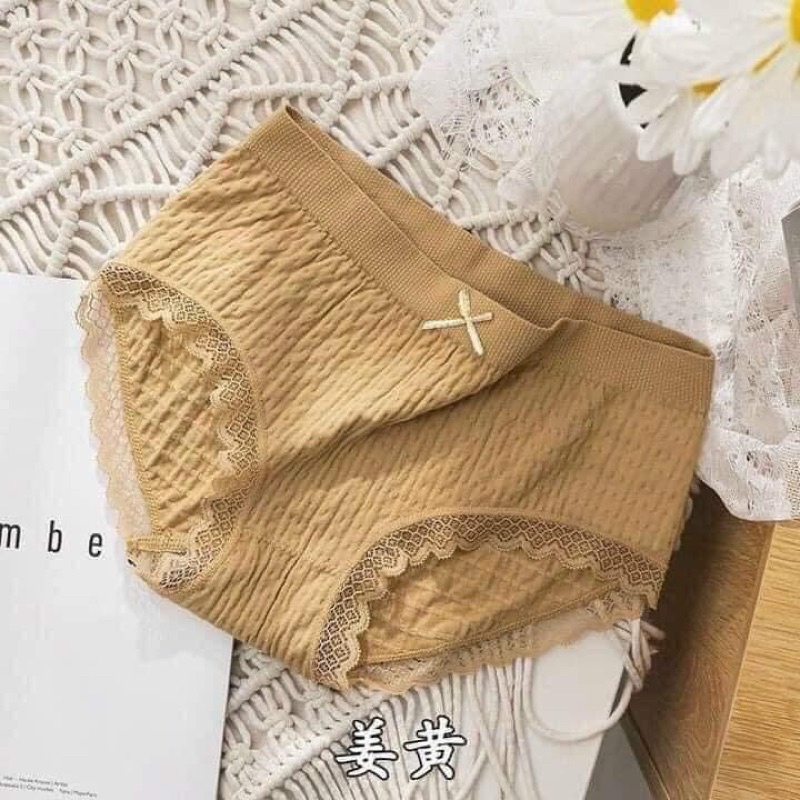 Set 5 cái quần lót Muji cotton nhăn kháng khuẩn