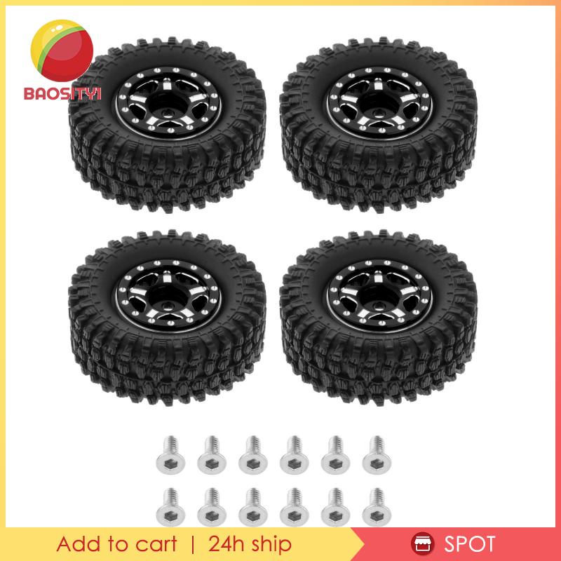 Set 4 Bánh Xe Cao Su Dành Cho Xe Đồ Chơi SCX24 90081 1 / 24 RC