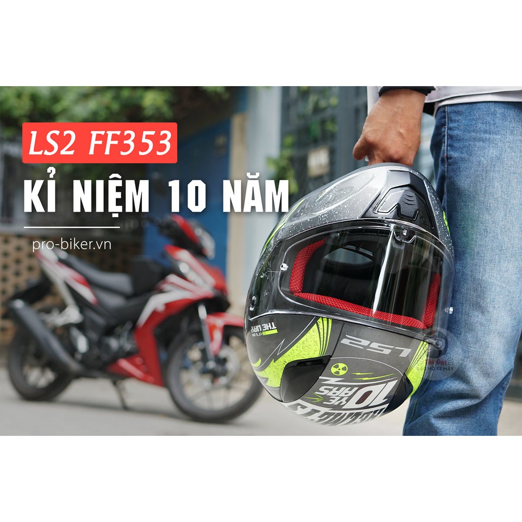 Mũ Fullface Ls2 FF353 Tem Chất - Phiên bản kỉ niệm 10 năm