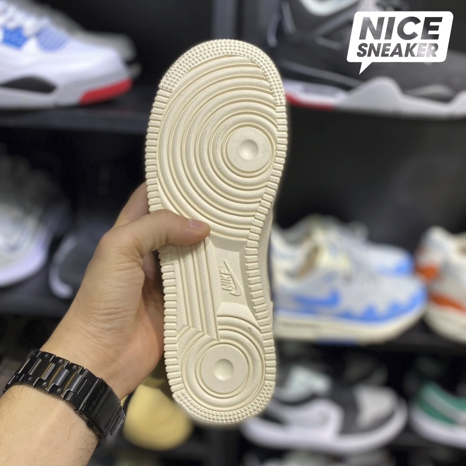 Giày Nike Air Force 1 Low Beige Deep Blue - Phiên bản high quality | Nice Sneaker .