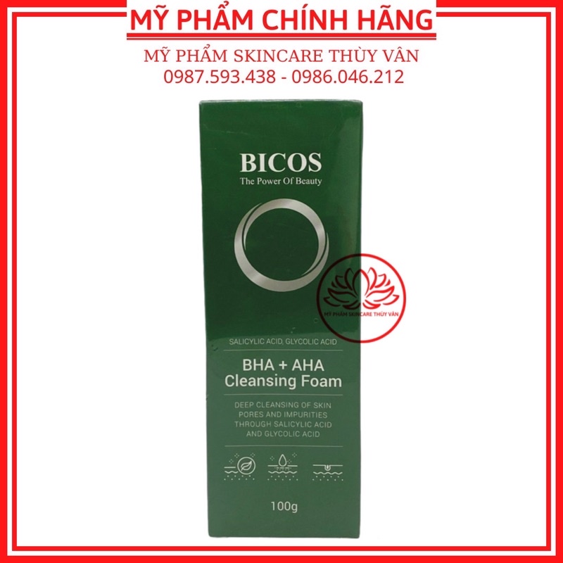 Sữa Rửa Mặt Sạch Sâu Chính Hãng BICOS 100g
