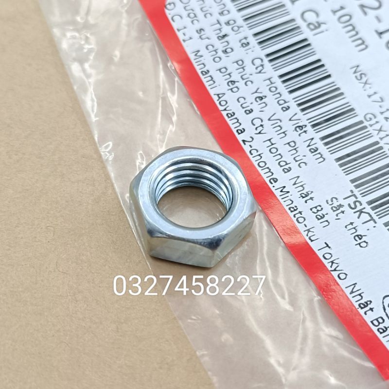 Đai ốc 10mm, Tán bắt trục cốt càng gắp DREAM, WAVE, FUTURE...Zin