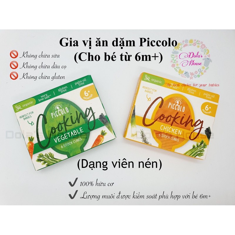 GIA VỊ ĂN DẶM PICCOLO CHO BÉ TỪ 6M