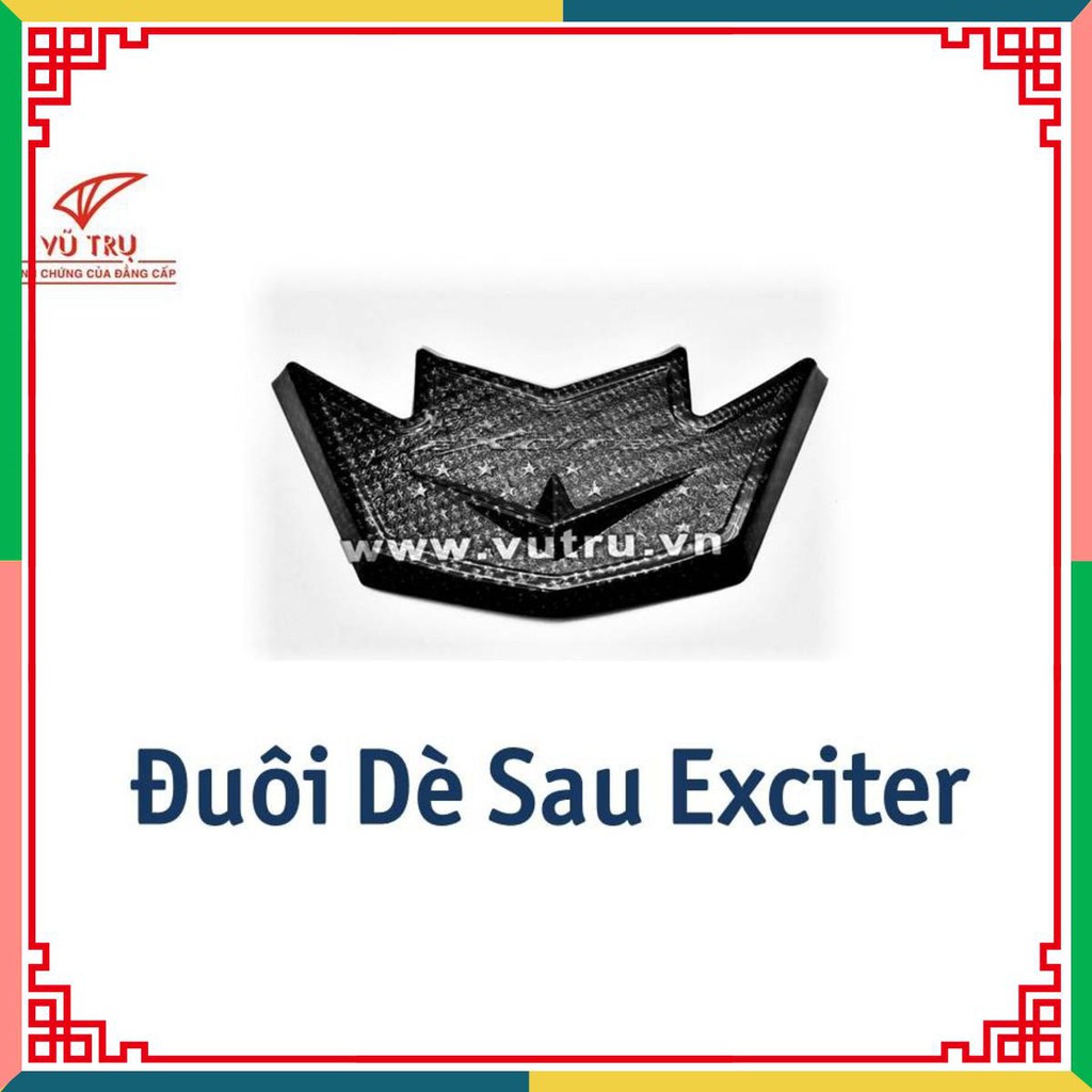 Ốp đuôi dè sau CARBON XE Exciter 150 hàng chuẩn loại 1