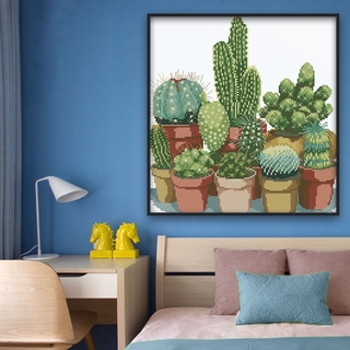 Bộ Tranh Thêu Chữ Thập 11ct Họa Tiết Cây Xương Rồng