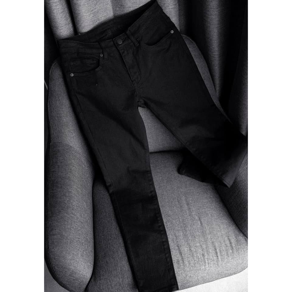 Quần Jean Dài Nam Màu ĐEN TRƠN Phong Cách Trẻ Trung Năng Động From Chuẩn Thời Trang Cao Cấp Athena-Menswear