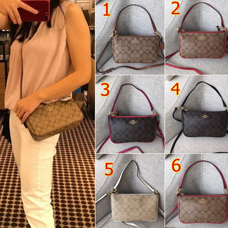 Coach f36674 Túi Xách mini Đeo Vai / Xách Tay Có Thể Tháo Rời Miễn Phí Cho Nữ