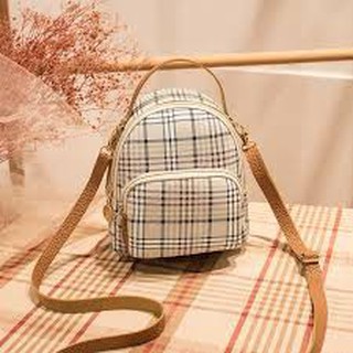 Balo mini kết hợp đeo vai kẻ sọc điệu đà thời trang hàn quốc siêu đẹp-txn143 2541 shop88