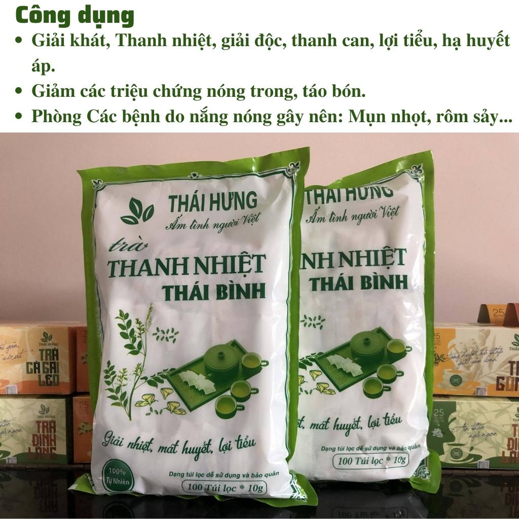 Trà Thanh Nhiệt Thái Hưng Thanh Lộc Cơ Thể, Đào Thải Độc Tố, Thanh Nhiệt Cơ Thể 100 Túi 10g