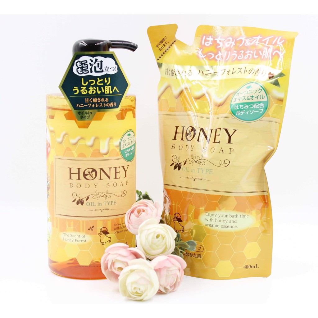 Sữa tắm dưỡng ẩm, làm mịn da Honey Hàng Nội Địa Nhật