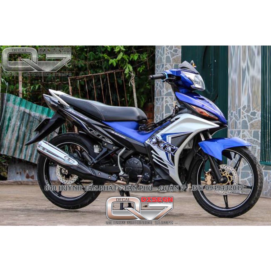 TEM RỜI EXCITER 2011 XANH TRẮNG ĐEN
