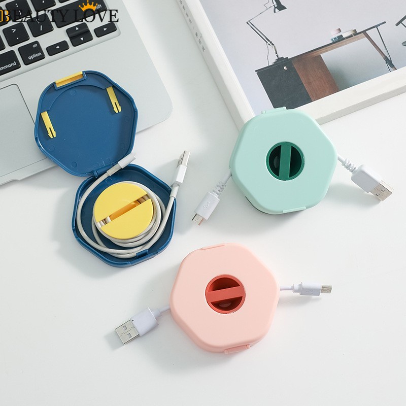 Dụng Cụ Quấn Dây Cáp Đa Năng 4 Màu Hình Lục Giác