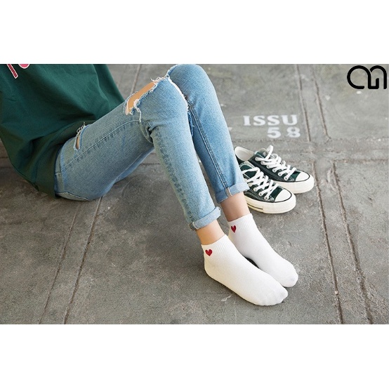 Tất Vớ Cổ Ngắn Nam Nữ Thời Trang 3 Màu Unisex Style Hàn Quốc