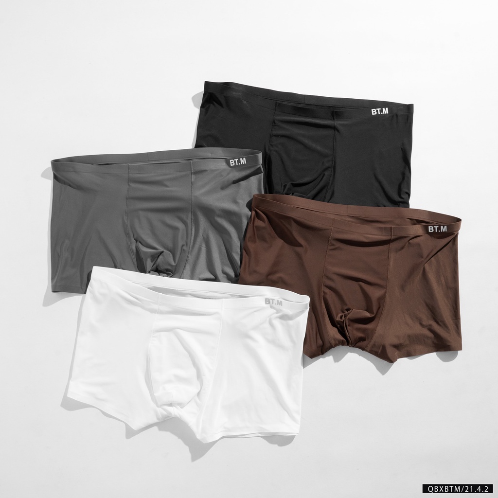 Quần lót boxer nam, quần sịp đùi nam chất liệu thun lụa sữa lạnh siêu mịn mát 2142