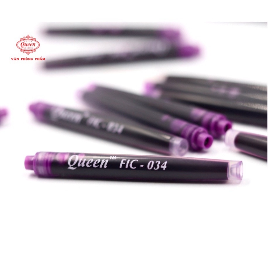 Hộp 12 Ống Mực Viết Máy Queen FIC026 - FIC034