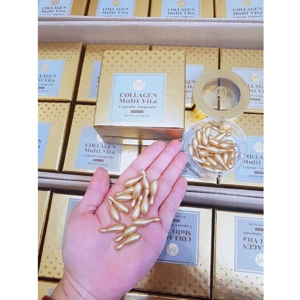 Viên Collagen Tươi JM Collagen Multi Vita Capsule Ampoule Hàn Quốc - Hộp 20,38 Viên