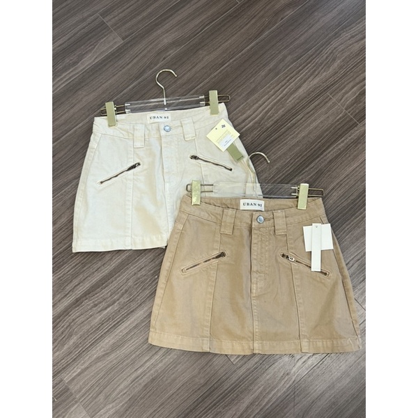 beachclub-Váy kaki dây kéo